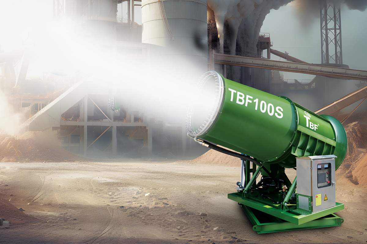 Turbo Fan Fog Machine เครื่องพ่นน้ำสำหรัลลดฝุ่น ควัน ในอากาศ